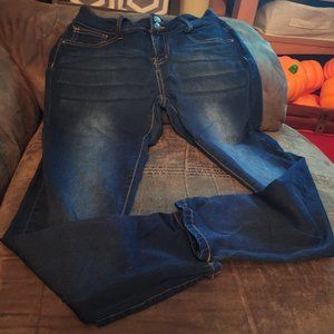 Ladies Blue Savvy Denim Jeggings